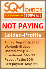 Golden-Profits Project Status Button