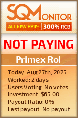 Primex Roi Project Status Button
