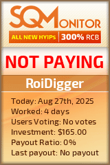 RoiDigger Project Status Button