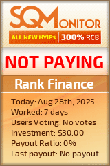 Rank Finance Project Status Button