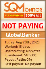 GlobalBanker Project Status Button