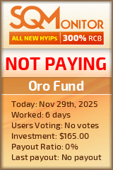 Oro Fund Project Status Button