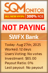 SWFX Bank Project Status Button
