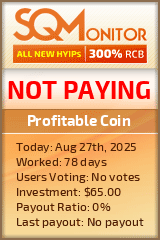Profitable Coin Project Status Button