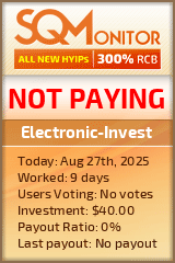 Electronic-Invest Project Status Button