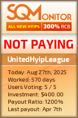 UnitedHyipLeague Project Status Button