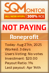 Roneprofit Project Status Button