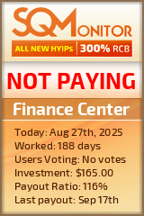 Finance Center Project Status Button