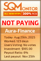 Aura-Finance Project Status Button