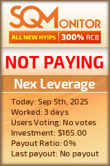 Nex Leverage Project Status Button
