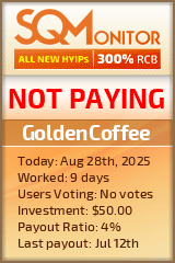 GoldenCoffee Project Status Button