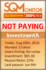 InvestmentA Project Status Button