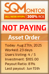 Asset Order Project Status Button
