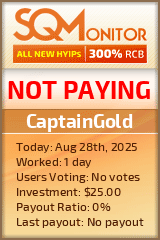 CaptainGold Project Status Button