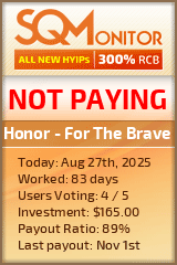 Honor - For The Brave Project Status Button