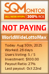 WorldWideLottoMax Project Status Button