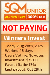 Winners Invest Project Status Button
