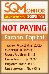 Faraon-Capital Project Status Button
