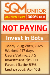 Invest In Bots Project Status Button