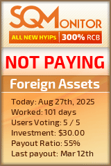 Foreign Assets Project Status Button