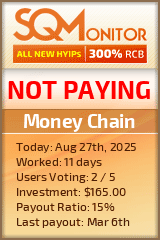 Money Chain Project Status Button