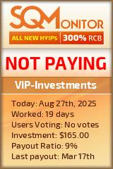 VIP-Investments Project Status Button