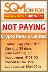 Crypto Return Limited Project Status Button