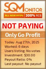 Only Go Profit Project Status Button