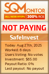 SafeInvest Project Status Button