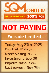 Extrade Limited Project Status Button