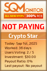 Crypto Star Project Status Button