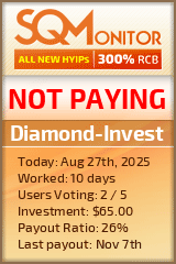 Diamond-Invest Project Status Button