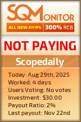 Scopedaily Project Status Button