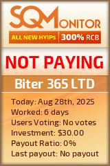 Biter 365 LTD Project Status Button