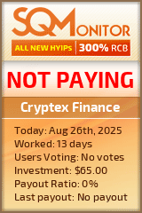 Cryptex Finance Project Status Button