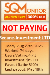 Secure-Investment LTD Project Status Button