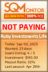 Ruby Investments Life Project Status Button