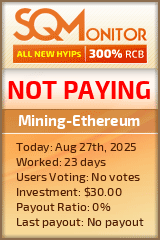 Mining-Ethereum Project Status Button