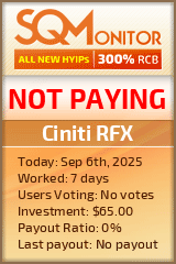 Ciniti RFX Project Status Button