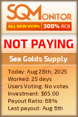 Sea Golds Supply Project Status Button