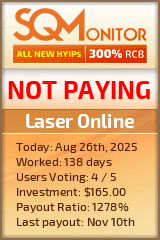 Laser Online Project Status Button