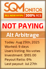 Alt Arbitrage Project Status Button