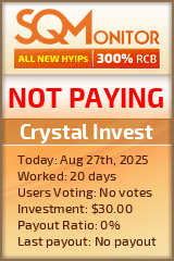 Crystal Invest Project Status Button