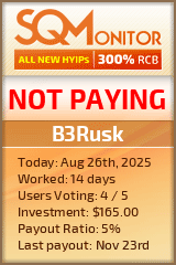 B3Rusk Project Status Button
