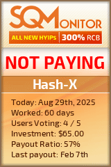 Hash-X Project Status Button