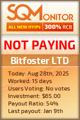 Bitfoster LTD Project Status Button