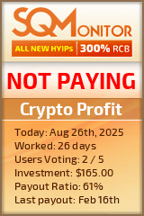 Crypto Profit Project Status Button