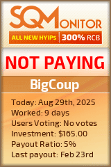 BigCoup Project Status Button