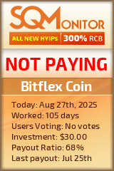 Bitflex Coin Project Status Button