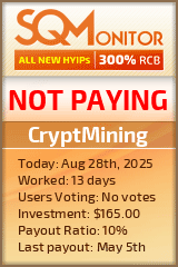 CryptMining Project Status Button
